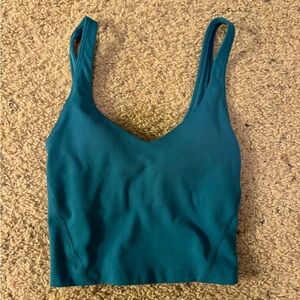Gilly Hicks XS blueish green cropped top